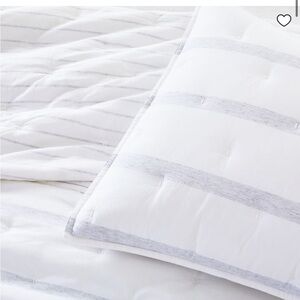 West Elm King shams.